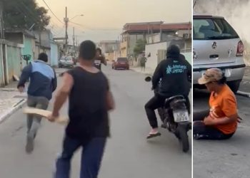 Vídeo forte: gari da prefeitura agoniza e morre esfaqueada pelo ex-marido na rua