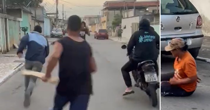 Vídeo forte: gari da prefeitura agoniza e morre esfaqueada pelo ex-marido na rua
