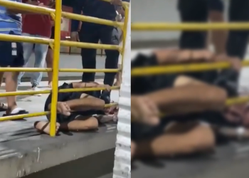 Vídeo mostra homem todo espancado após assalto dentro do T3, em Manaus; veja