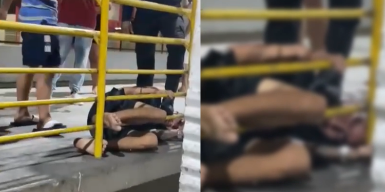 Vídeo mostra homem todo espancado após assalto dentro do T3, em Manaus; veja