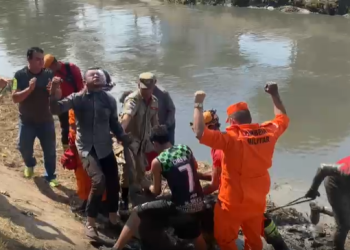 Vídeo: Idoso em surto é resgatado de bueiro no Japiim após 10 horas e muita negociação