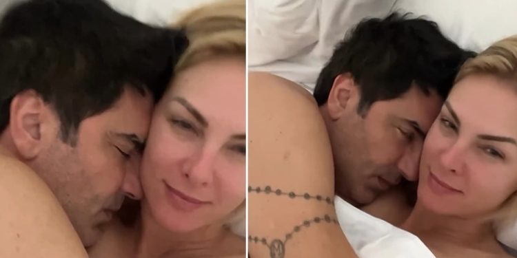 Ana Hickmann e Edu Guedes surgem na cama e seguidor debocha: ‘filme do Talarico’