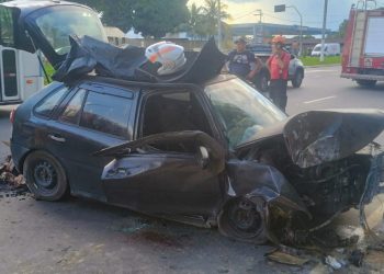 Urgente: grave acidente mata mulher na Avenida do Turismo e deixa pai e filho feridos