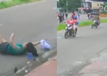 Vídeo mostra acidente que deixou adolescente ferido enquanto brincava no interior do Amazonas