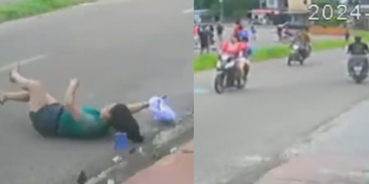 Vídeo mostra acidente que deixou adolescente ferido enquanto brincava no interior do Amazonas