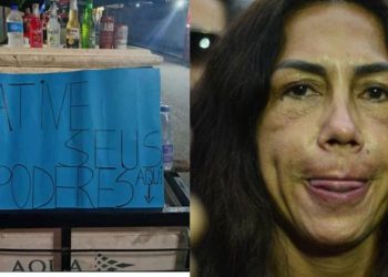 Vídeo: Em Parintins, bordão de Cleusimar é usado para vender cachaça: ‘Ative seus poderes aqui’