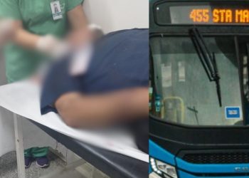 Assaltantes tocam o terror em ônibus e esfaqueiam motorista em Manaus; veja o vídeo