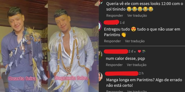 Manga longa em Parintins? Blogueiro de Manaus virá piada após dicas de roupas para usar no festival