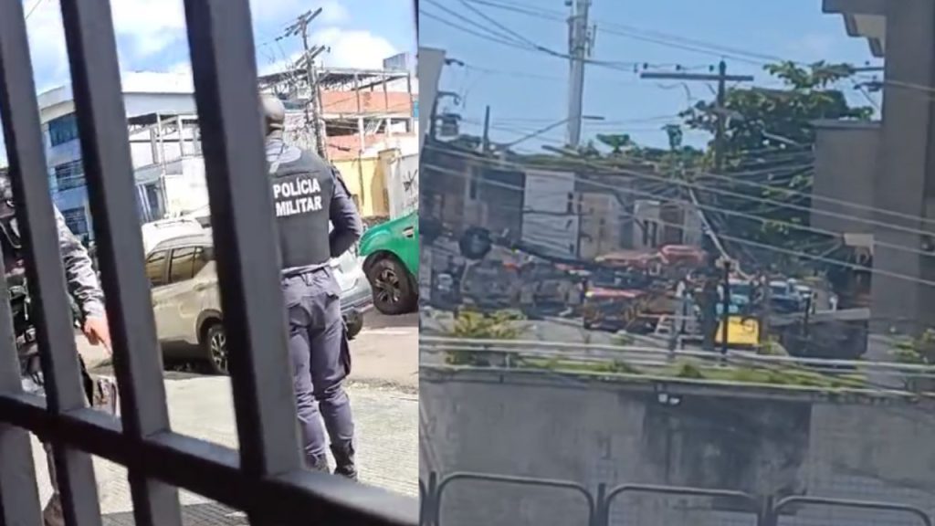 Troca de tiros entre militar e PMs termina com dois mortos no Centro de Manaus; VEJA O VÍDEO