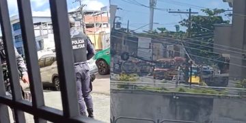 Troca de tiros entre militar e PMs termina com dois mortos no Centro de Manaus; VEJA O VÍDEO