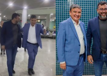 Ministro Wellington Dias é recebido pelo governador em Manaus para tratar sobre a situação das emergências climáticas no AM