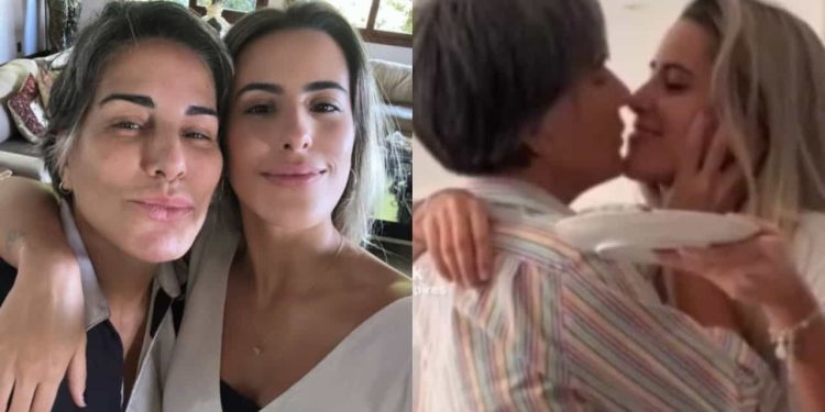 Polêmica! Glória Pires é duramente criticada por dar selinhos na filha de 24 anos