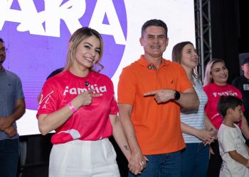 Ao lado de David Almeida e Sikera Júnior, Vivi Lira lança sua pré-candidatura a vereadora de Manaus