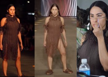 Isabelle divide opiniões ao desfilar em São Paulo com vestido 'estranho'; veja o vídeo