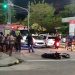 Vídeo: Casal fica com as pernas ‘lascadas’ após colisão com carro no bairro Petrópolis