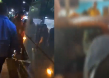 Cenas fortes: Quatro pessoas, sendo uma cr1anç* ficam feridas após colidirem com ônibus em Manaus