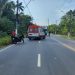 Roda se solta de moto em plena estrada do aeroporto de Manaus e homem sofre fratura