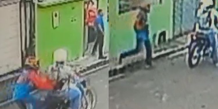 Vídeo: bandido tenta assaltar homem na rua e corre para dentro da casa da vítima em Manaus 