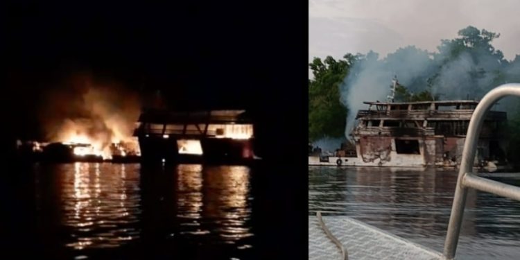 Confirmada primeira morte após explosão de barco no Rio Negro