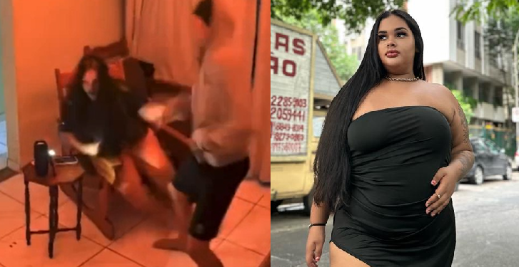 Vídeo mostra blogueira quase levando tiro e sendo assaltada enquanto ‘pr0vava’ o ‘zé droguinha’