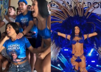 Vídeo: cunhã do Caprichoso tira onda: ‘parente, pode avisar que somos tri’ 