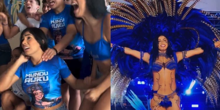 Vídeo: cunhã do Caprichoso tira onda: ‘parente, pode avisar que somos tri’ 