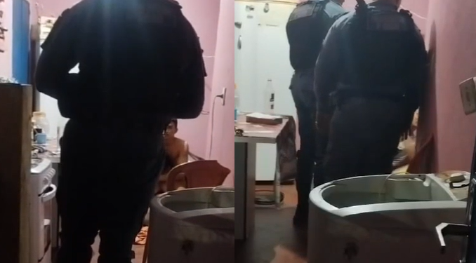 Vídeo: Torto de tanta cachaça e drogas, rapaz vai preso ao esfaquear mãe e a manter refém com a avó em Manaus