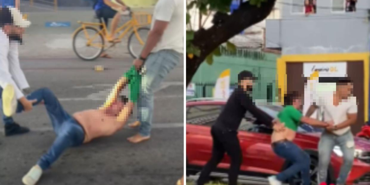 Vídeo: ‘Faccionados’ disfarçados de policiais tentam sequestrar homem e população os impedem