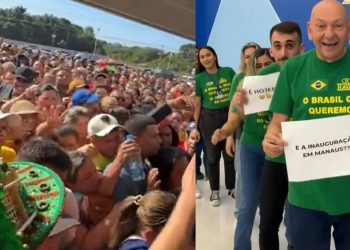 Vídeo: “Véio da Havan” junta multidão na inauguração de loja em Manaus