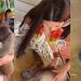 Vídeo: macaco sortudo pula no colo de Isabelle e deita para receber carinho da cunhã