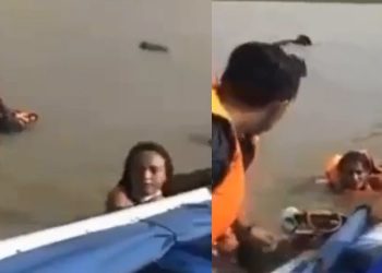 Vídeo: lancha capota no Amazonas e deixa passageiros boiando no Solimões