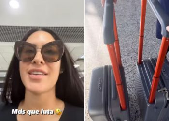 Vídeo: Isabelle é chamada por aeromoça após pegar mala de outro passageiro: ‘fiquei sem minhas coisas’