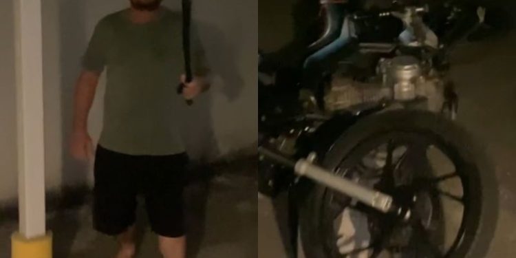 Morador espancado por motoboys após xingá-los e ameaçá-los com terçado sai do hospital em Manaus