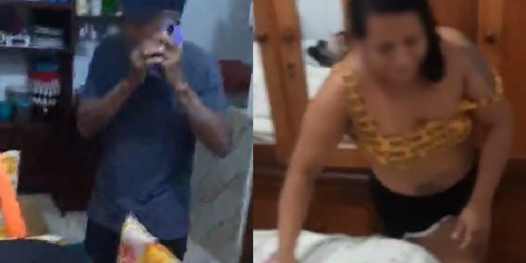 Vídeo: Marido pega a esposa com a ‘boca na botija’ do ‘Seu Carlos’, idoso de 70 anos