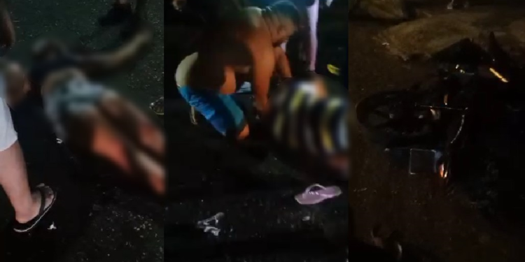 Vídeo: Grave acidente entre motos no interior do AM deixa três vítimas