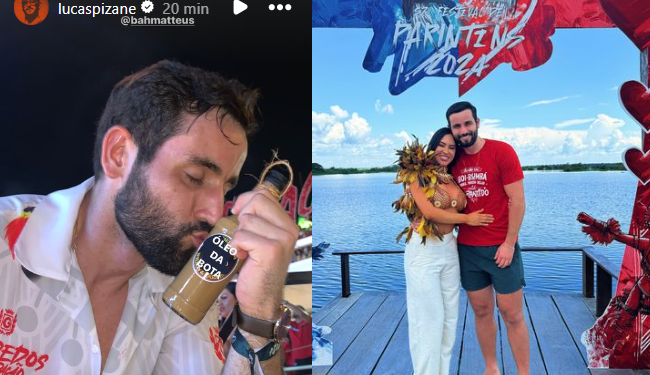 Ex-BBB Lucas Pizane brinca com a paixão de Matteus por Isabelle e o mostra beijando o ‘óleo da bôta’