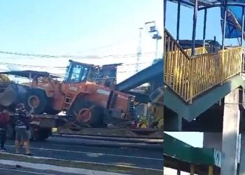 Após derrubada de passarela na Torquato, prefeitura muda trânsito no local