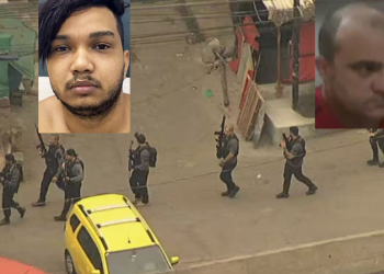 Polícia é atacada a tiros em favela do Rio de Janeiro a procura de traficantes amazonenses