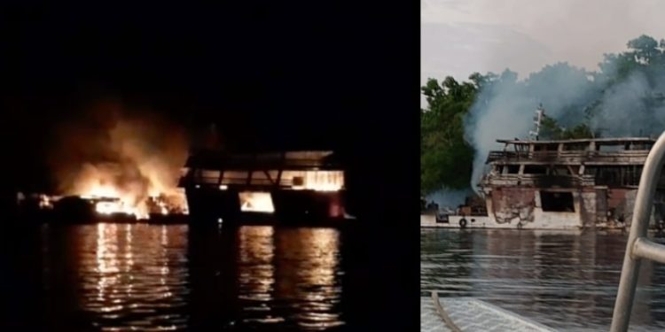 Bombeiros confirmam mais duas mortes na explosão do barco no Rio Negro