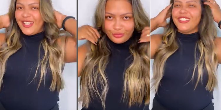 Vídeo: Talarica da Bemol muda visual, mas não esconde o bucho: ‘aloirei’  