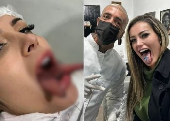 Vídeo forte: Andressa Urach corta língua ao meio para ter mais prazer 