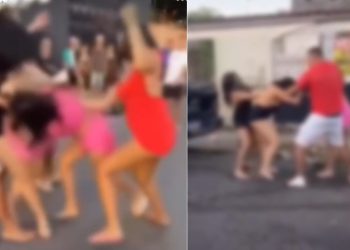 Vídeo mostra briga de rua envolvendo várias arrochadas em Manaus