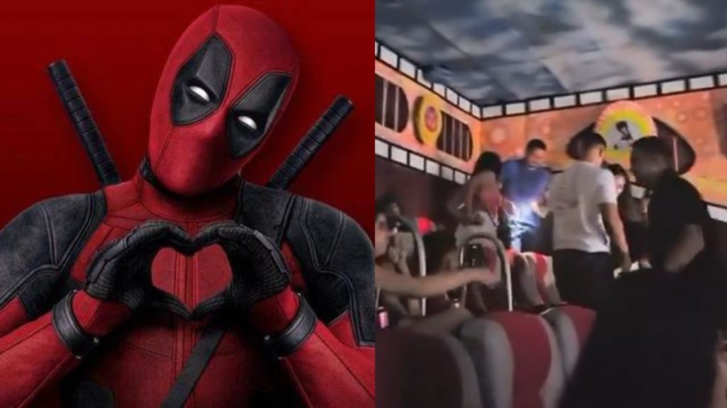 Vídeo: Mulher pega 'alecrim dourado' assistindo "Deadpool & Wolverine" com a amante no cinema