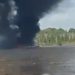 Vídeo: Embarcação é avistada em chamas no rio Solimões; três pessoas morreram
