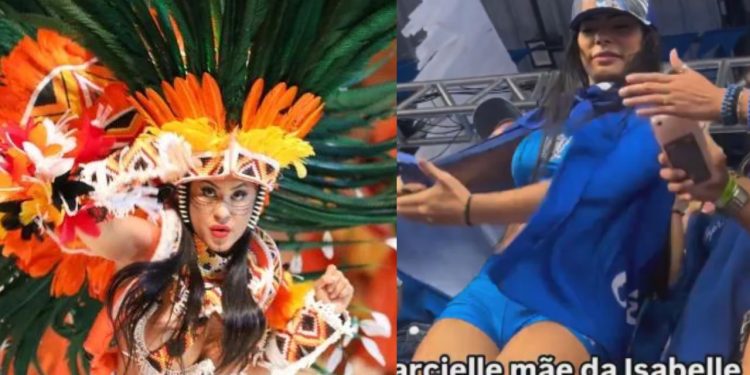 Marciele entra na onda da torcida e debocha de Isabelle Nogueira no curral do Caprichoso; veja o vídeo