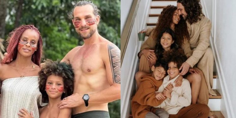 Naturais de Manaus, filhos adotivos da cantora Aline Wirley e o ator Igor Rickli são apresentados ao público