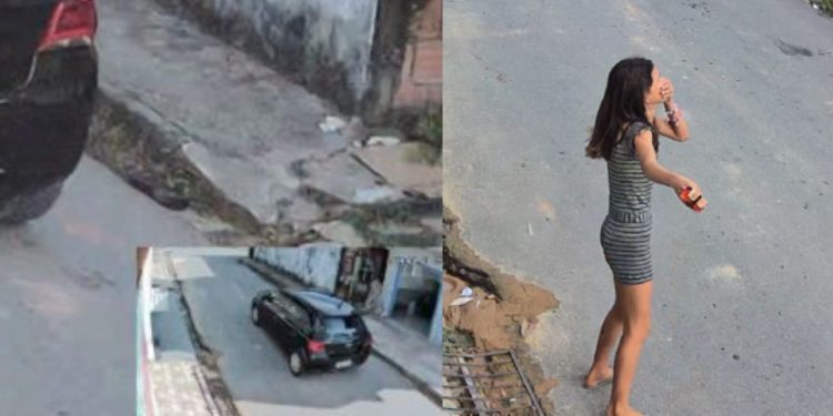 "Tentaram me sequestrar", grita adolescente no Terra Nova após quase ser pega por 'carro preto'; VÍDEO