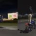 Com anjo da guarda em dia, homem publica vídeo tomando energético em pé na moto em avenida de Manaus