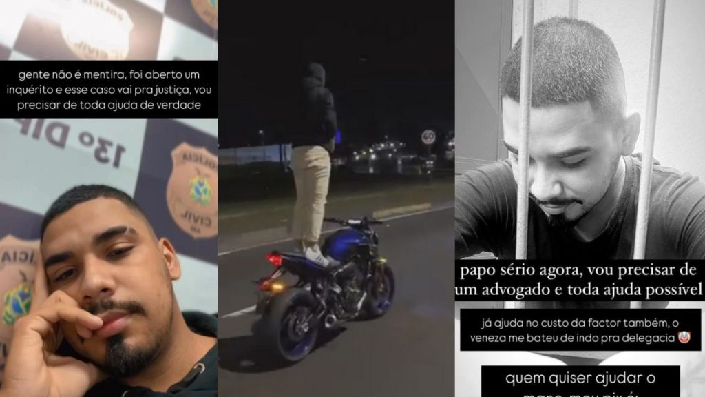 VÍDEO: Após ser indiciado por pilotar moto em pé, manauara implora por ajuda para pagar advogado