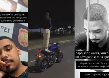 VÍDEO: Após ser indiciado por pilotar moto em pé, manauara implora por ajuda para pagar advogado